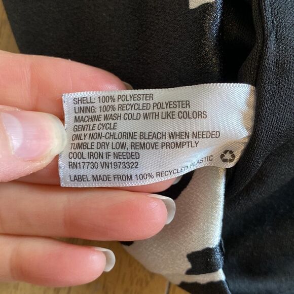 Wild Fable Black and Whit Cow Print Satin Mini Dress Size XS - Picture 6 of 12